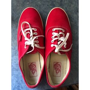 Women’s red vans (size 9)